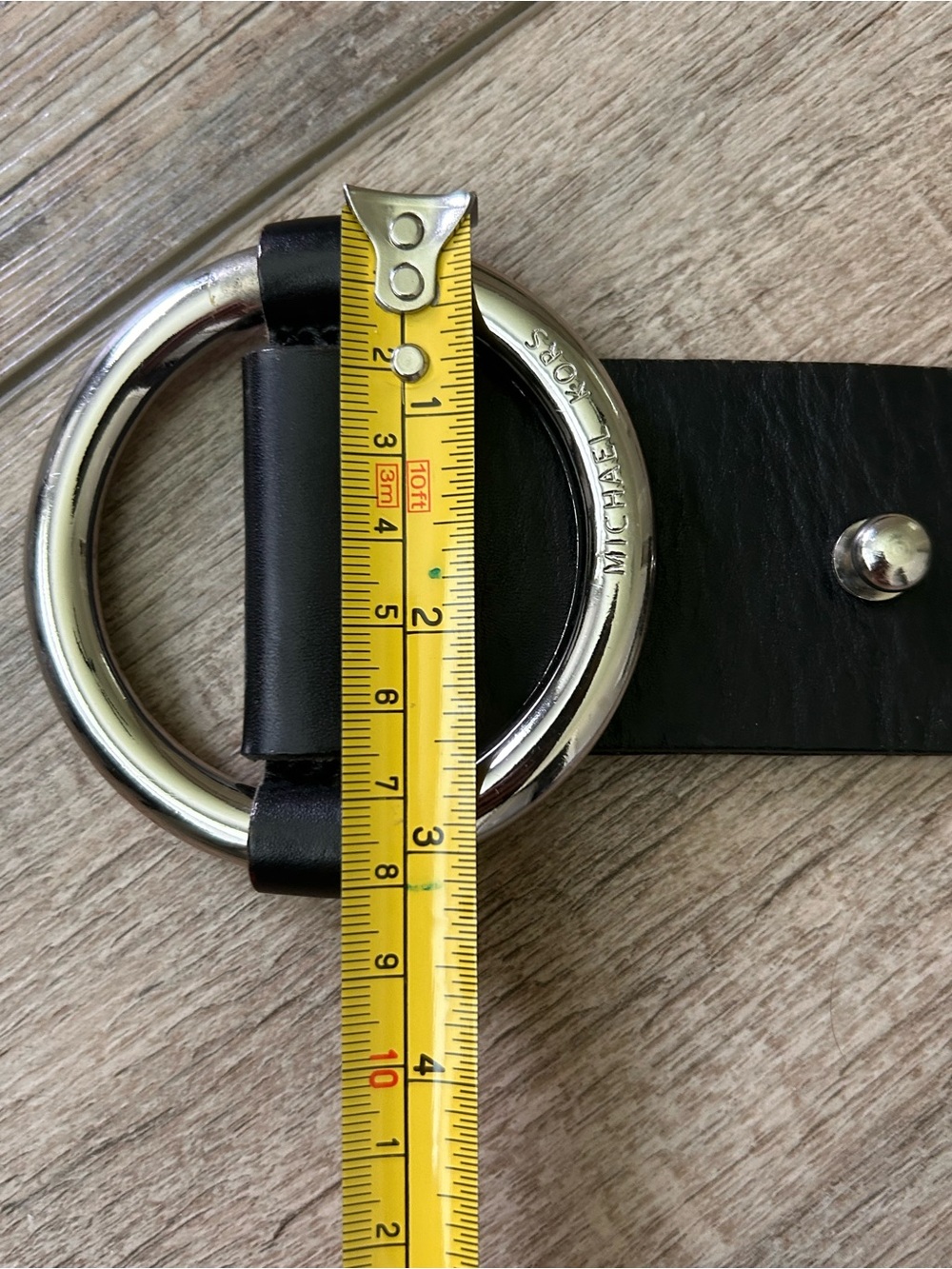 Michael Kors Wide Black Belt Women’s Size XS(30.5”) - Picture 4 of 10